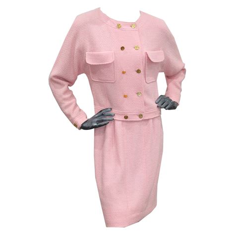 chanel pink two piece set|chanel tweed suit price.